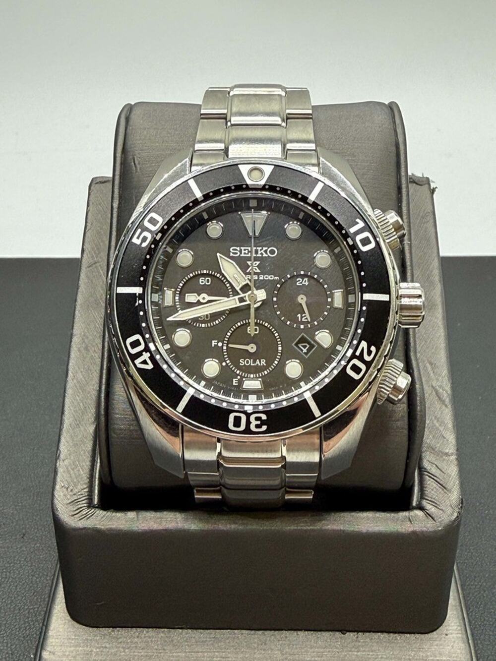 SEIKO Prospex V192-0AD0 SBDL061 Diver Scuba Solar Quartz Watch 41mm SPB 369745